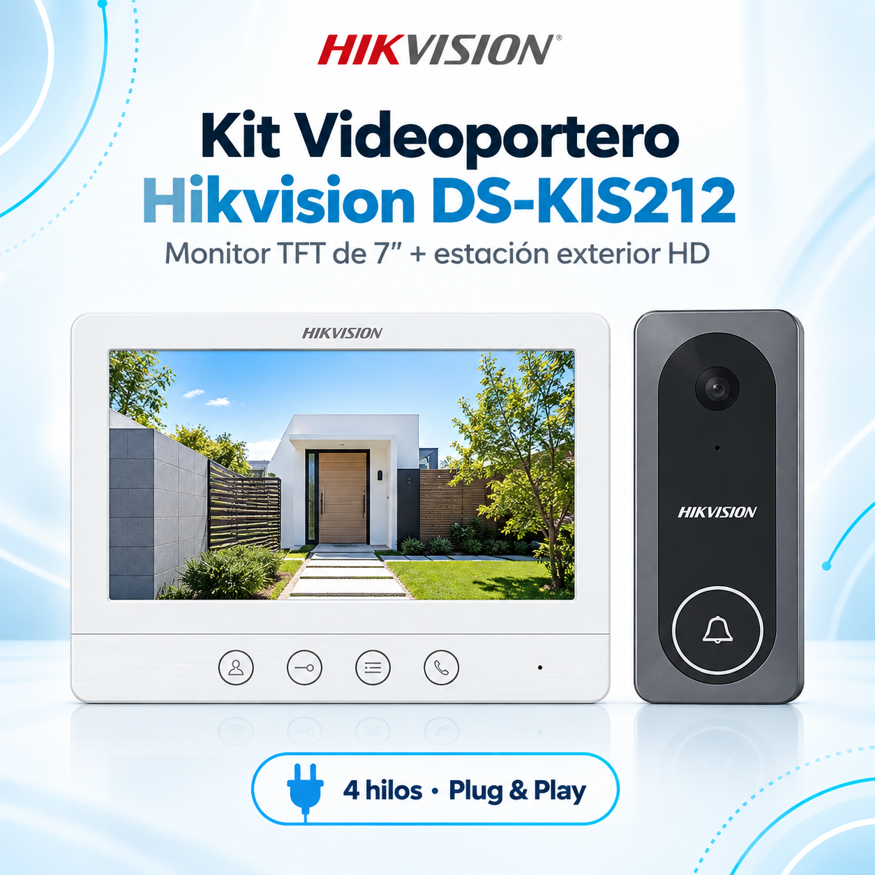 Kit Videoportero Hikvision DS-KIS212